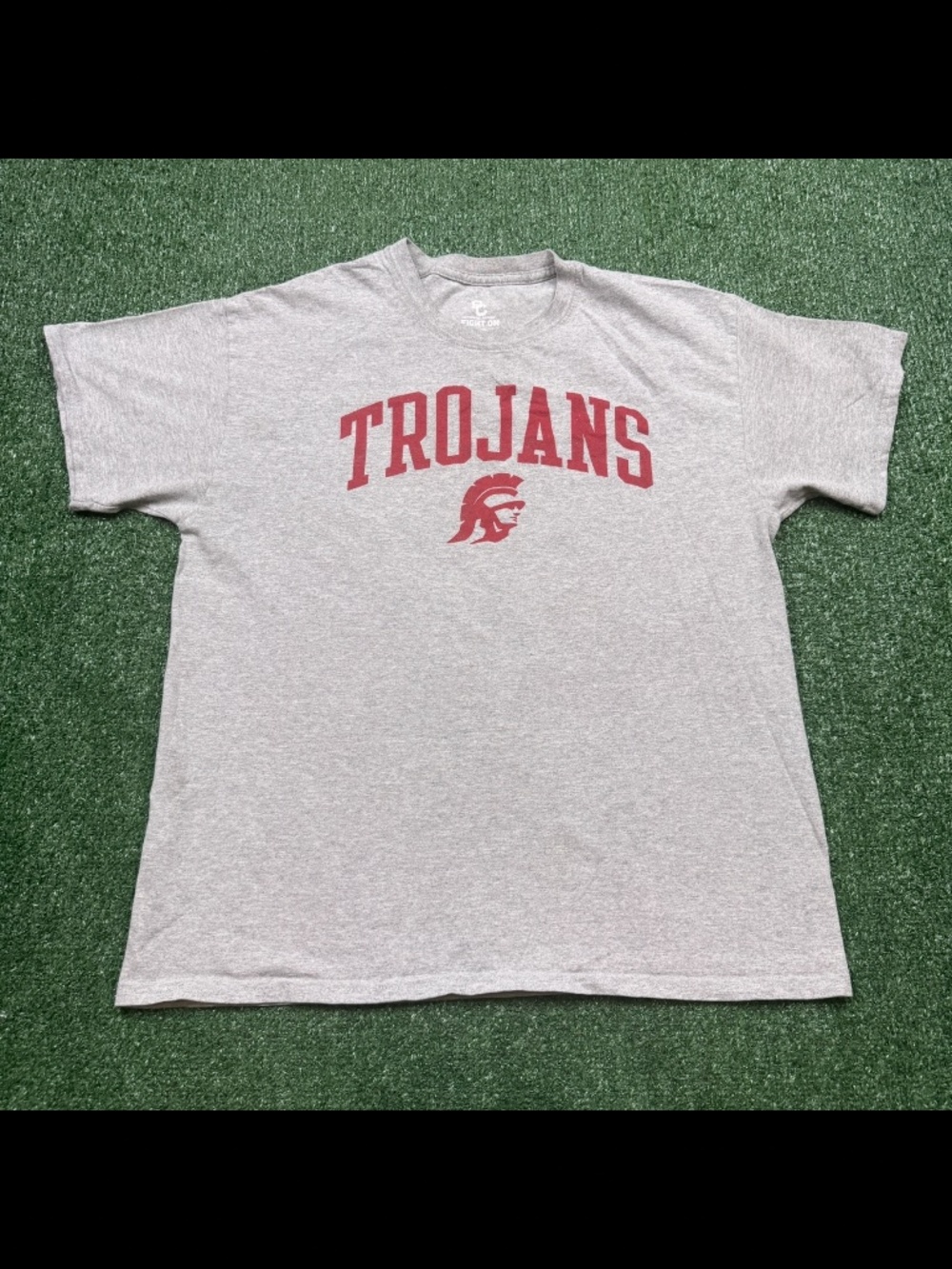USC Trojans T Shirt Mens Size L Gray Short Sleeve NCAA